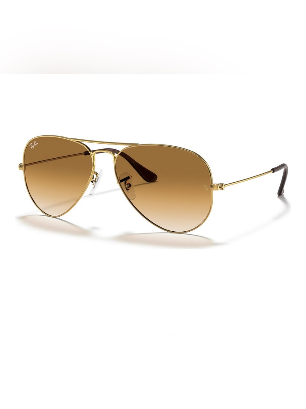 Ray-Ban Aviator Sunglasses - Gold Frame with Brown Gradient Lenses - Picture 3 of 8